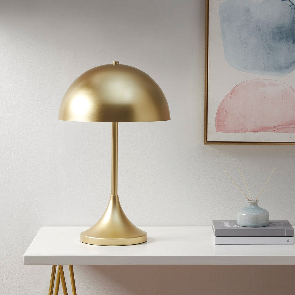 Dome-Shaped 2-Light Sophisticated Art Deco Metal Table Lamp for Office