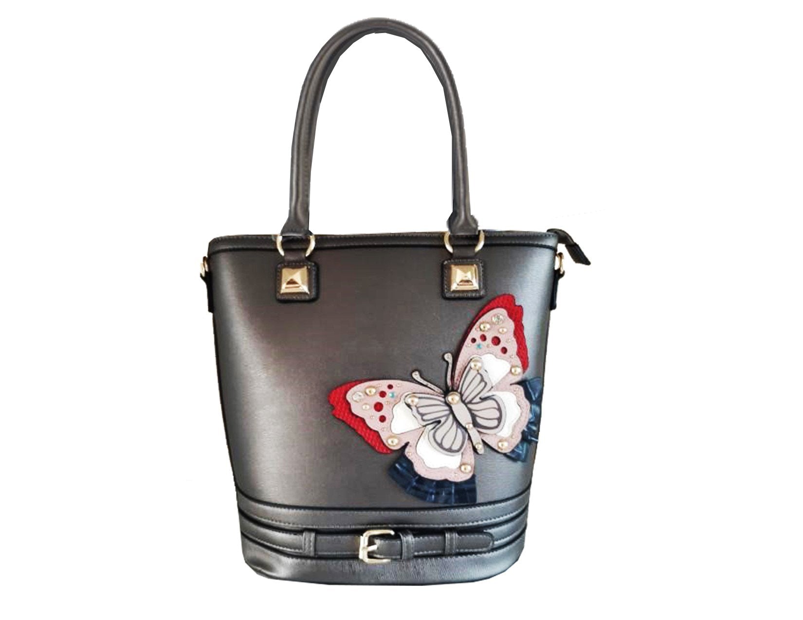 Butterfly Inspiration Dream Tote- Pewter