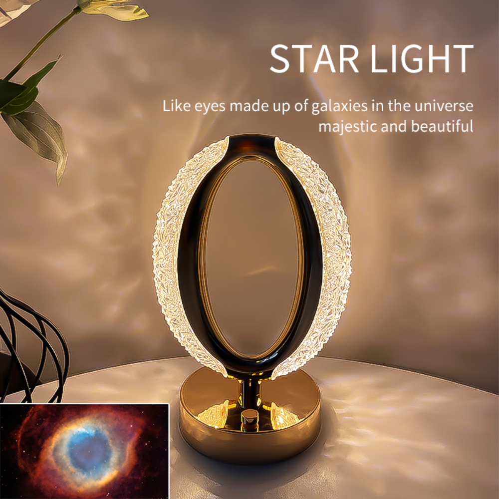 LED Desk Lamp Atmosphere Lamp Touching Control Bedside Lamp Night Light Suitable For Home Office Dimmable Desk Lamp With USB Charging Port Acrylic Crystal Modern Luxury Rechargeable Table Lamp