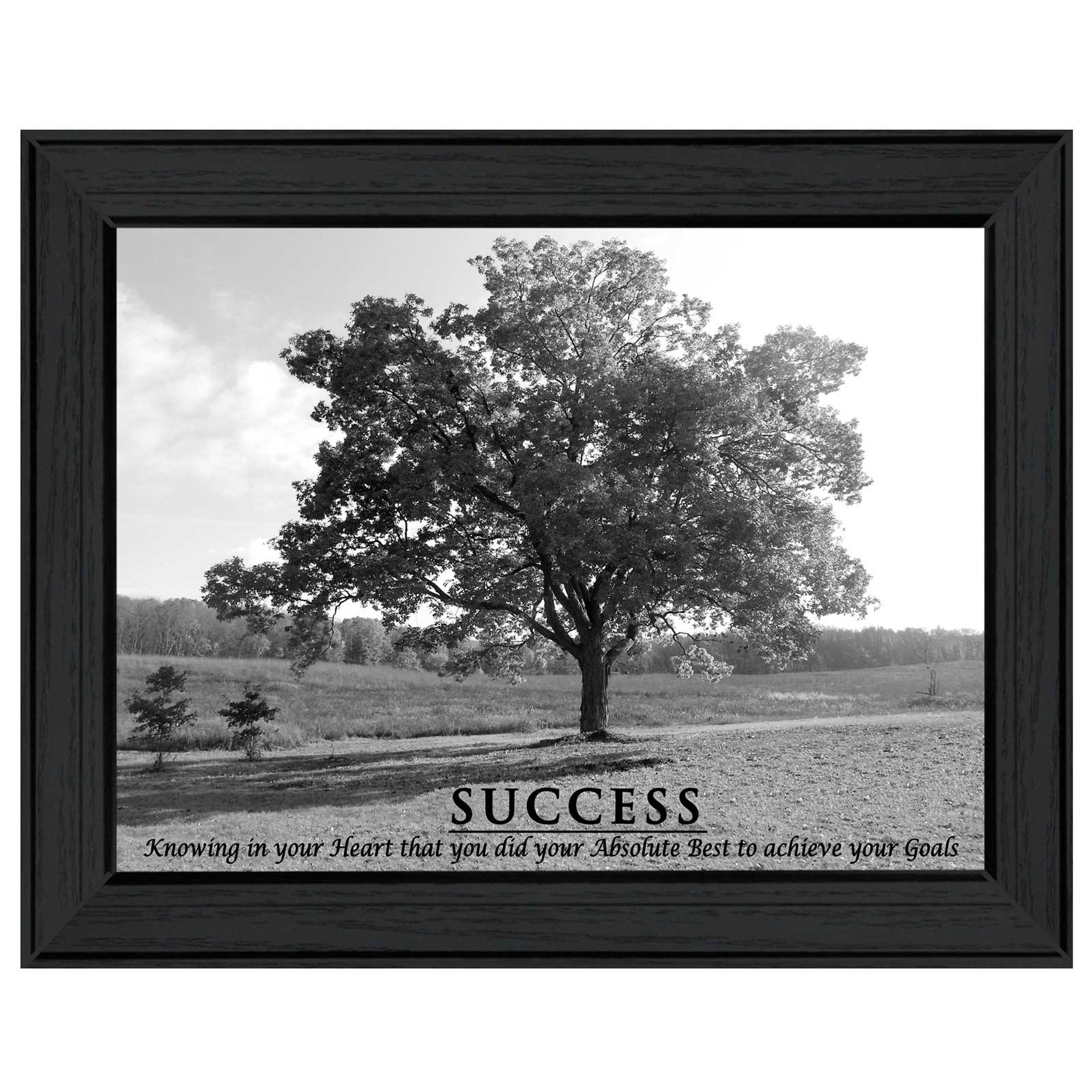 "Success"  Printed Wall Art,  Black Frame