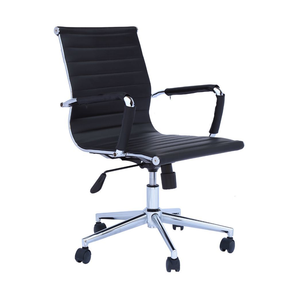 Brisbane Medium Back Revolving Ergonomic Office Chair, White