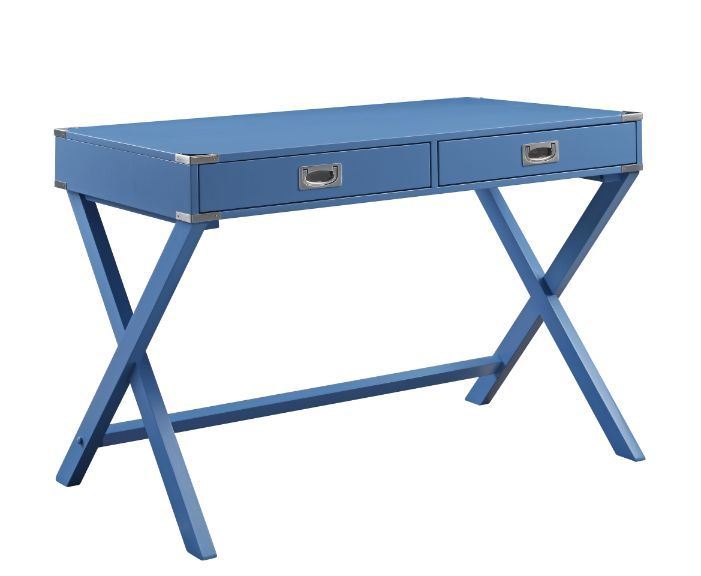 Amenia Writing Desk; Blue Finish YF