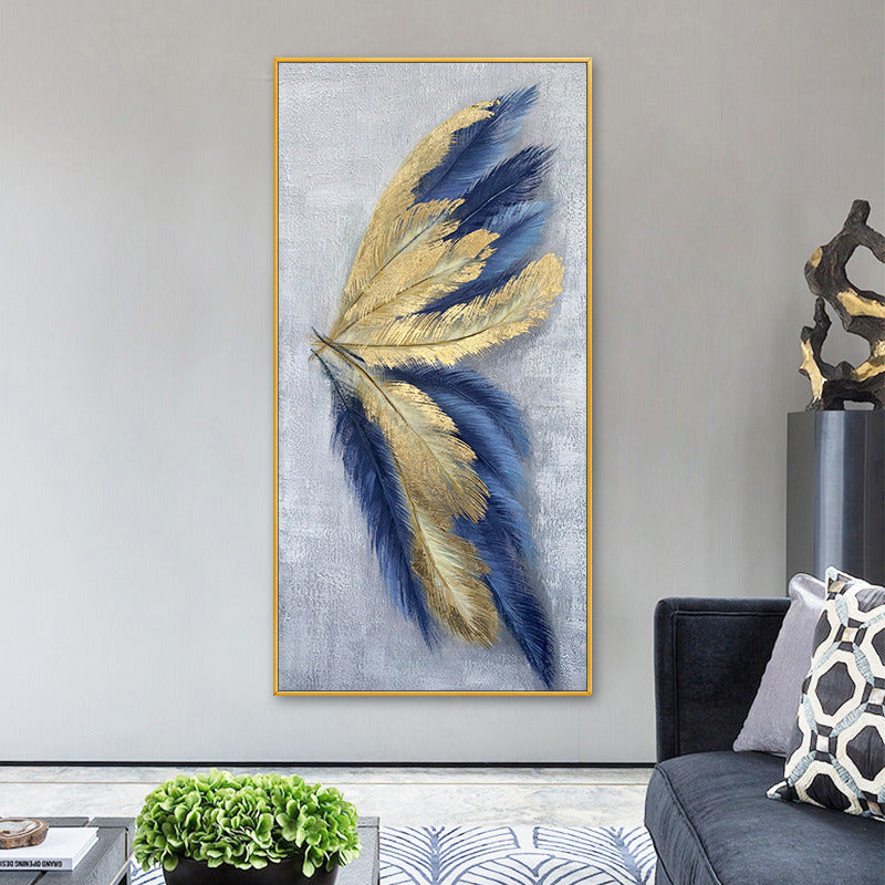 Best 100% Hand Painted Abstract Silver Gold Butterfly Oil Painting Canvas Art Modern Artwork Wall Art Picture Living Room Bedroom