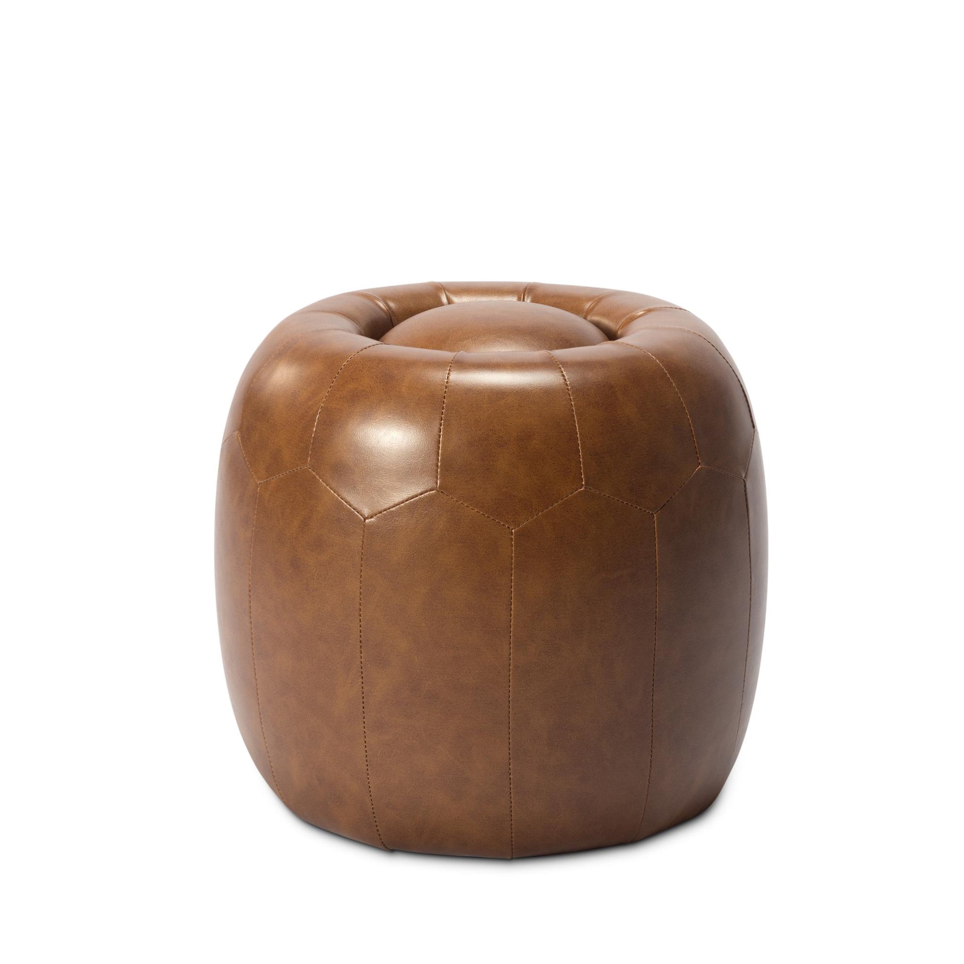 17.3” Round Ottoman use as an extra seat, or a place to kick up your feet, ottoman is a great addition to home and office.