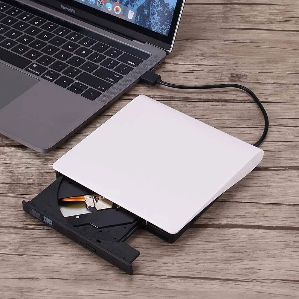 External DVD CD Drive; USB 3.0 Portable CD DVD +/-RW Drive; Slim DVD/CD ROM Rewriter Burner High Speed Data Transfer Compatible With Laptop Desktop PC MacBook Windows 7/8/10/11/XP/Vista/Linux OS