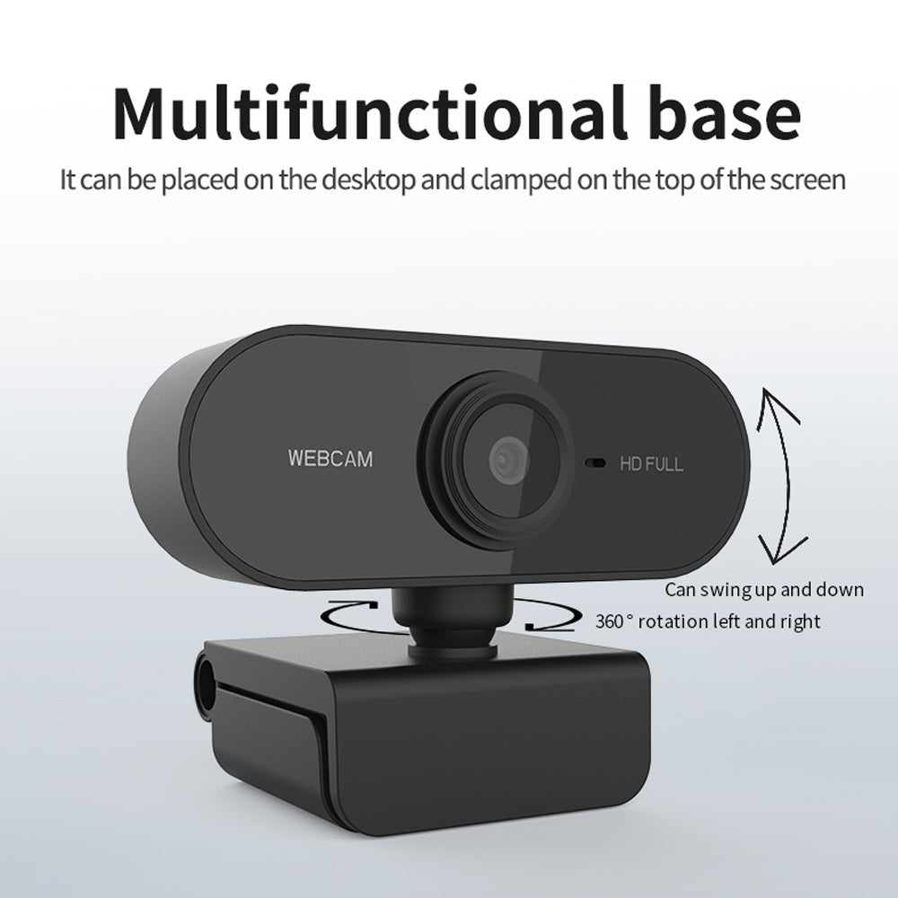 Webcam 1080P Full HD Web Camera With Microphone USB Plug Web Cam For PC Computer Mac Laptop Desktop YouTube Skype Mini Camera