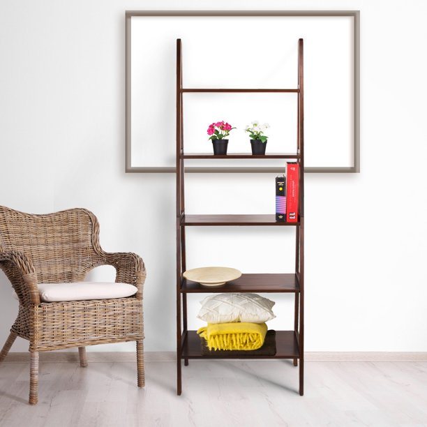 Five story ladder bookcase