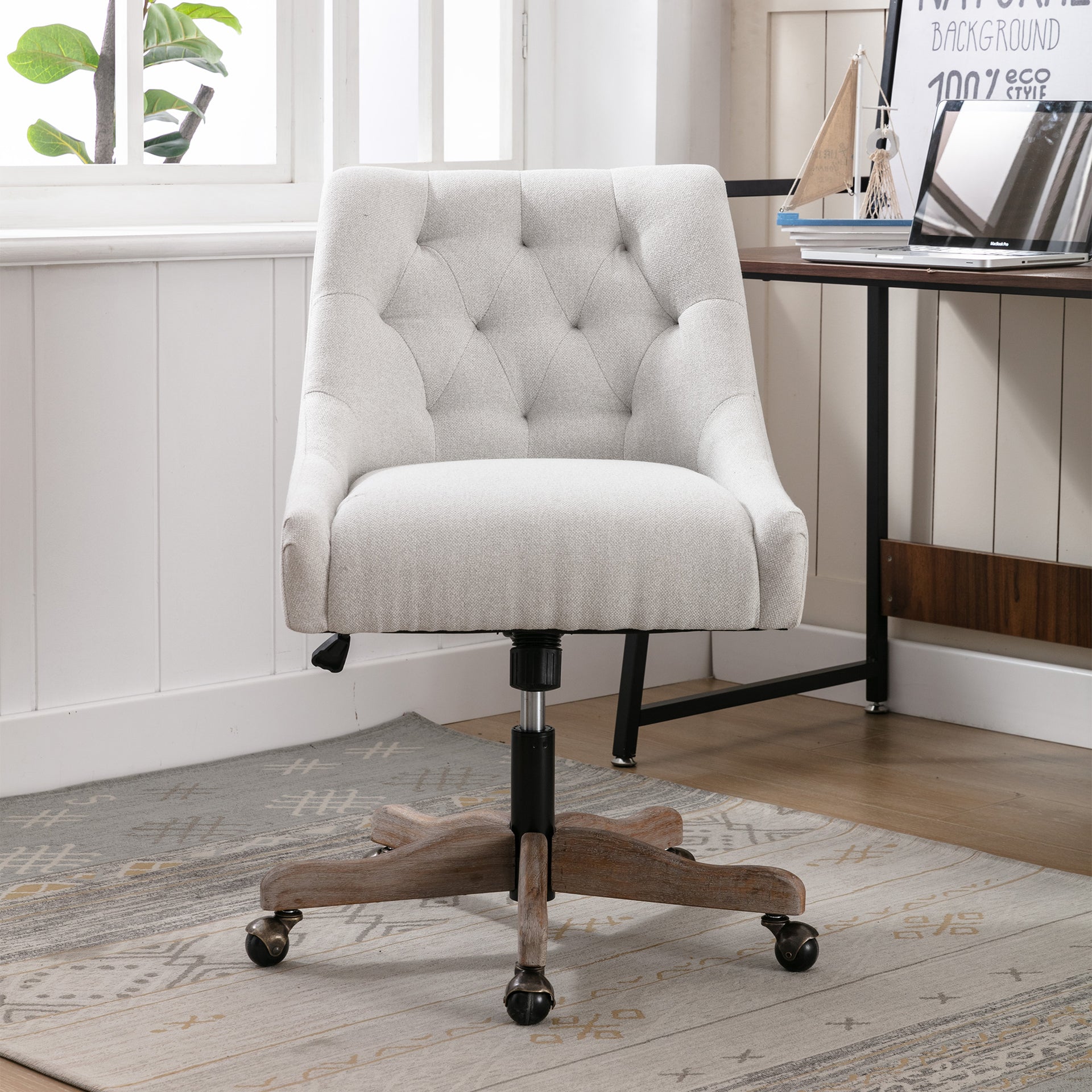 Swivel Shell Chair for Office, Living Room/Modern Leisure office Chair