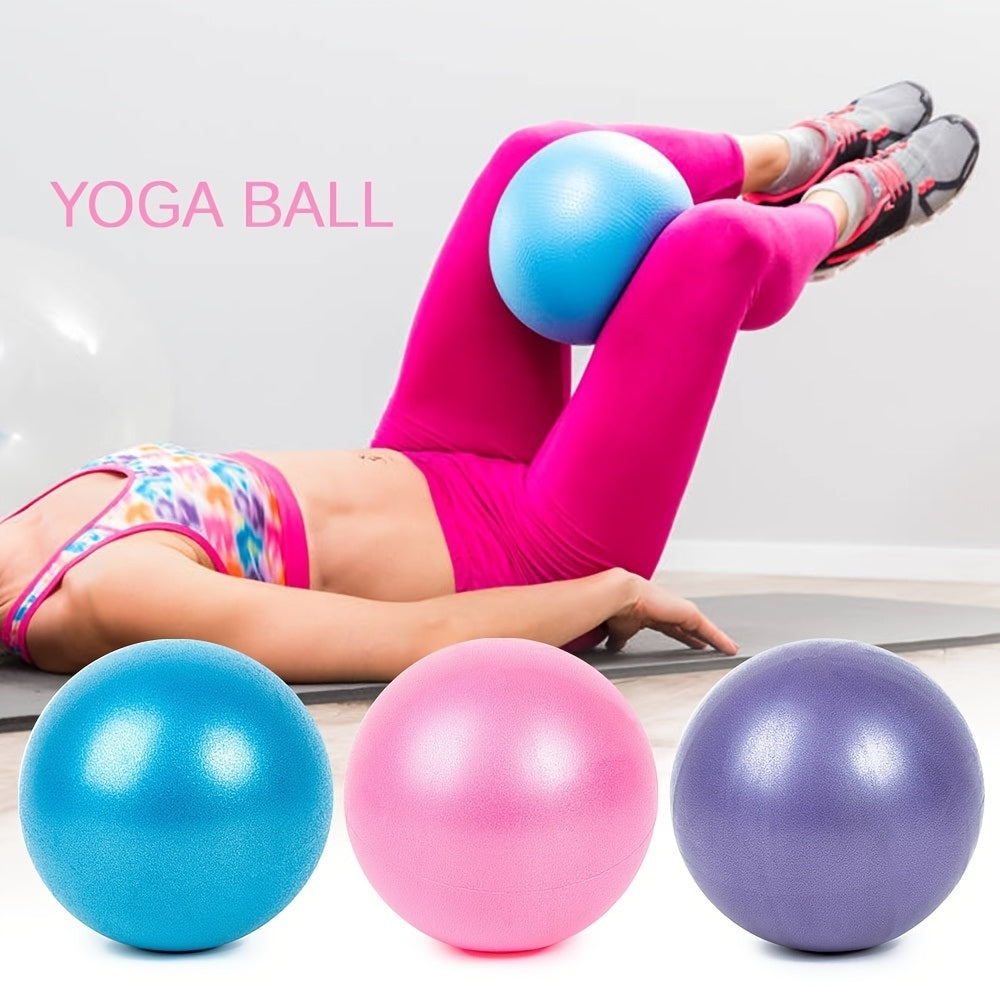 Mini Exercise Pilates Yoga Balls Small Bender For Home Stability Squishy Training Physical Therapy Improves Balance With Inflatable Straw 9.8 Inch